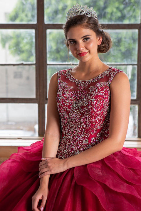 Layered Quinceanera Sleeveless Dress by Calla KY79288X