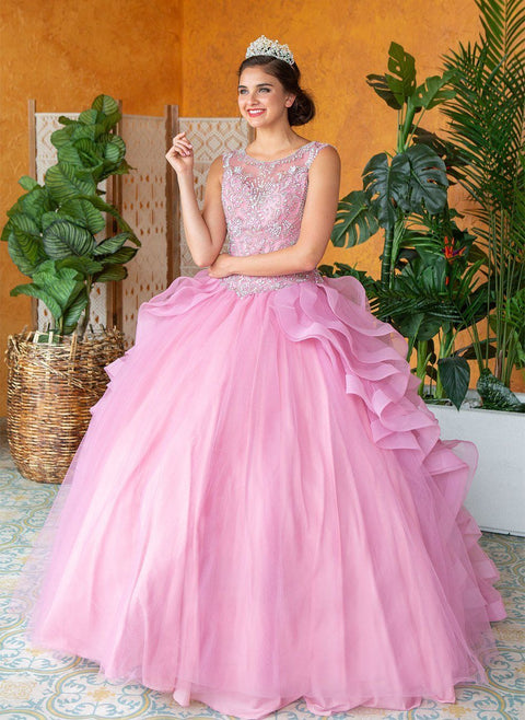 Layered Quinceanera Sleeveless Dress by Calla KY79288X