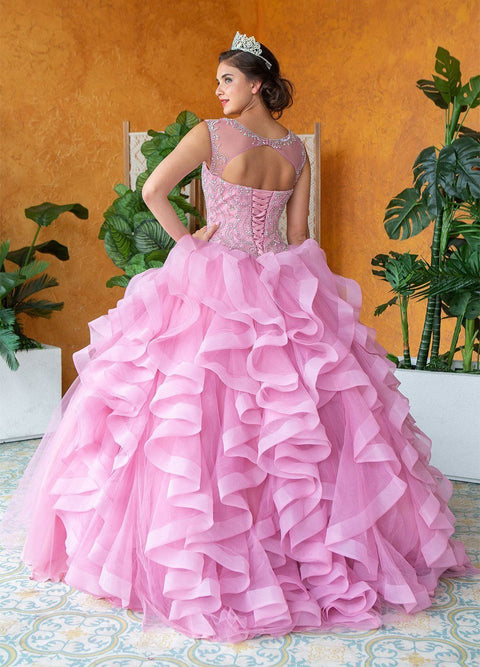 Layered Quinceanera Sleeveless Dress by Calla KY79288X