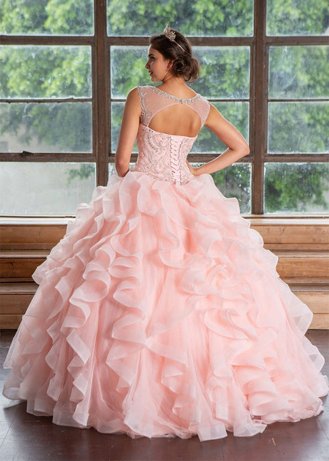 Layered Quinceanera Sleeveless Dress by Calla KY79288X
