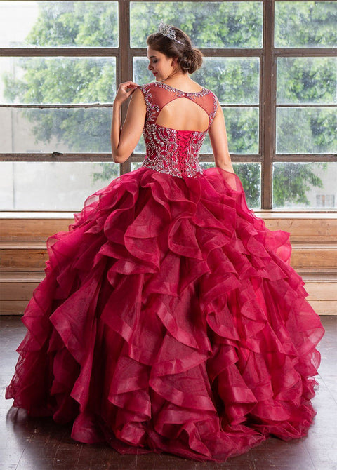 Layered Quinceanera Sleeveless Dress by Calla KY79288X