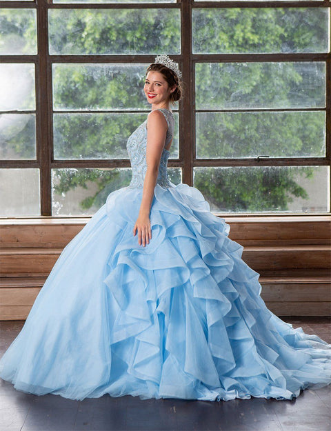 Layered Quinceanera Sleeveless Dress by Calla KY79288X