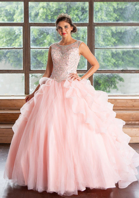 Layered Quinceanera Sleeveless Dress by Calla KY79288X