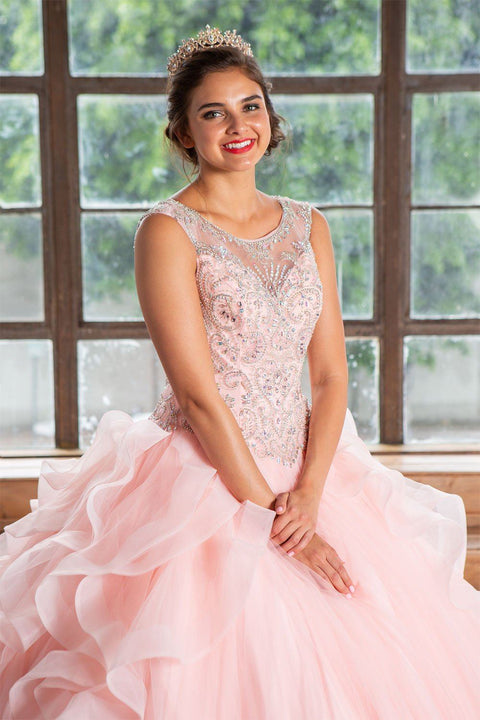 Layered Quinceanera Sleeveless Dress by Calla KY79288X