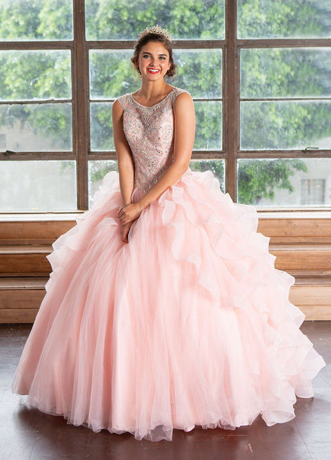 Layered Quinceanera Sleeveless Dress by Calla KY79288X