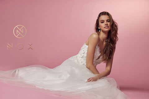 A-Line Boho Long Gown with Lace Embellishments and Side Slit by Sheer Dreamz