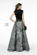 Long A-line Embroidered Lace Dress by Elizabeth K GL1836