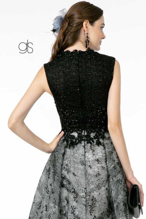 Long A-line Embroidered Lace Dress by Elizabeth K GL1836