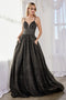 Long A-line Glitter Dress by Cinderella Divine J796