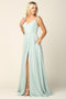 Bridesmaids Bridal Guest Ruffle Gown with Pockets