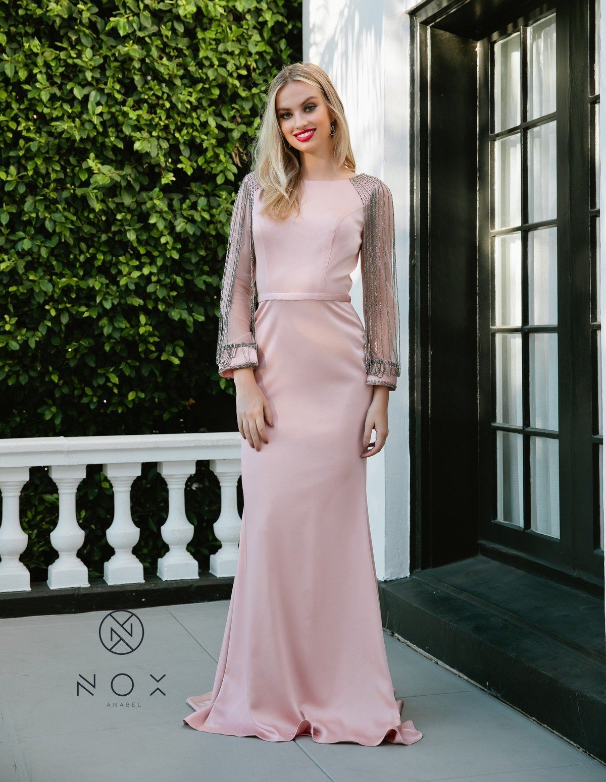slim fit dress slacks High-Side-Slit Tight Long Simple Prom Dress main image 0