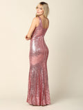 Formal Long Fitted Sleeveless Prom Dress