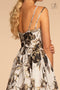 Long Floral Print V-Neck Dress with Pockets by Elizabeth K GL2657