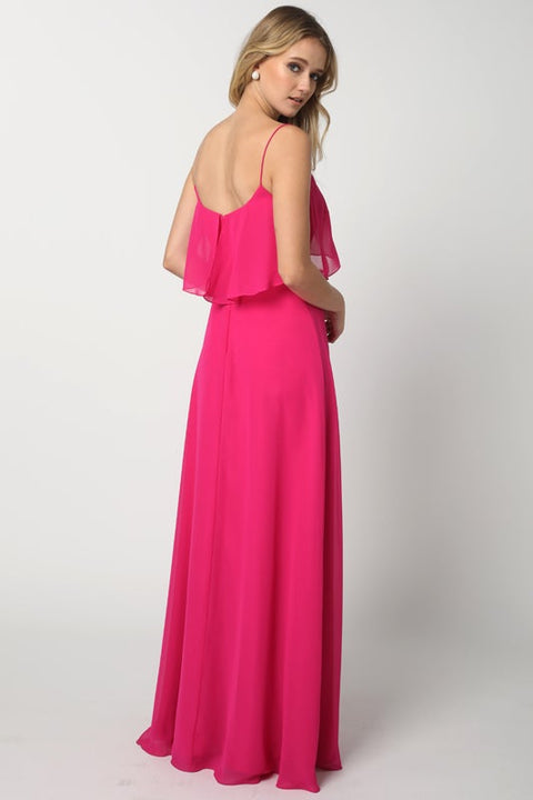 Long Flounce Chiffon Top Dress by Juliet 591