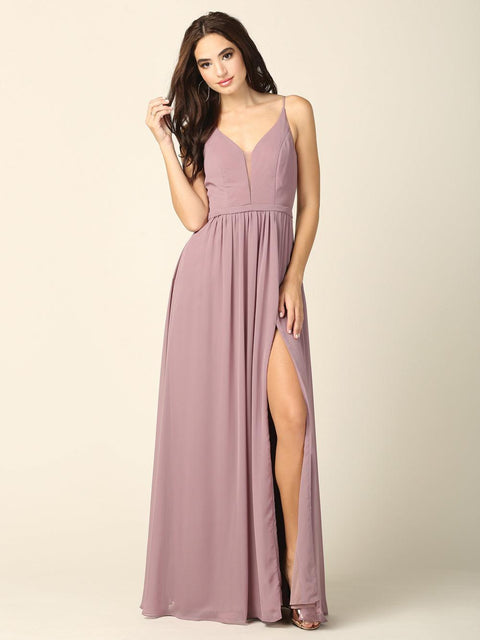 Long Formal Bridesmaids Chiffon Dress Sale by Eva Fashion