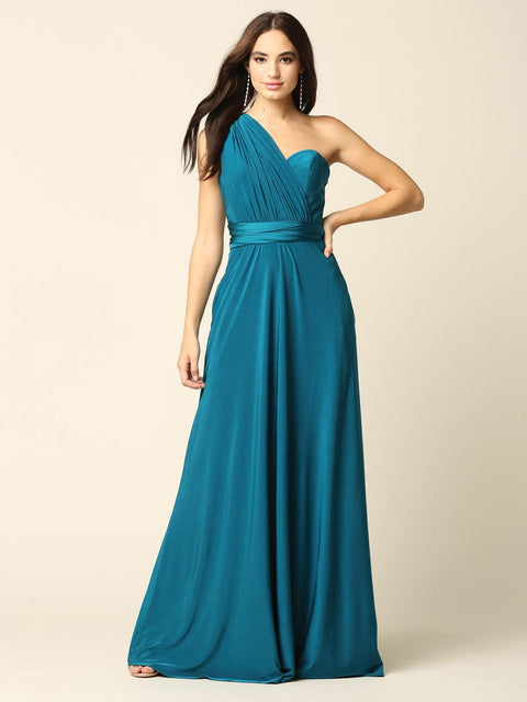 Long Formal Convertible Wrap Bridesmaids  Dress