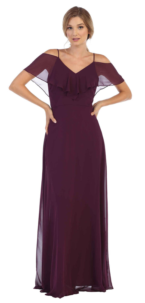 Formal Bridesmaids Off Shoulder Formal  Dress