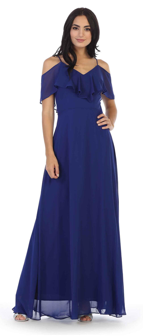 Formal Bridesmaids Off Shoulder Formal  Dress