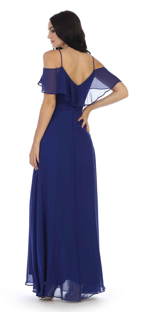 Formal Bridesmaids Off Shoulder Formal  Dress