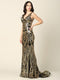 Prom Dress with Long Formal Fitted Sleeveless Sequins