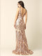 Prom Dress with Long Formal Fitted Sleeveless Sequins