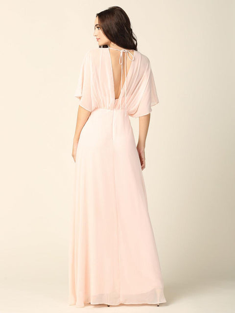 Long Formal Chiffon Gown for the Mother of the Bride and Groom