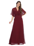 Long Formal Chiffon Gown for the Mother of the Bride and Groom