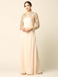 Long Formal Mother of the Bridea and Groom  Lace Jacket Dress