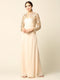 Long Formal Mother of the Bridea and Groom  Lace Jacket Dress