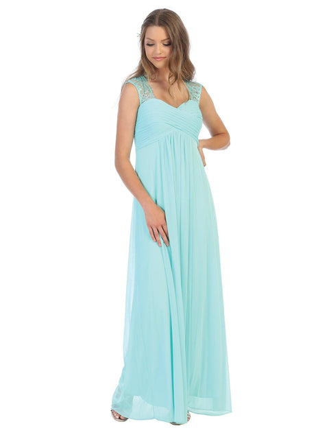 Formal Sleeveless Elegant Chiffon Bridesmaids Dress