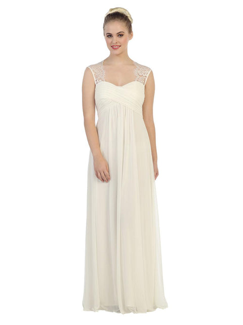 Formal Sleeveless Elegant Chiffon Bridesmaids Dress