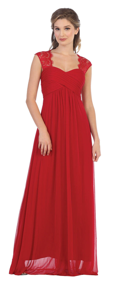 Formal Sleeveless Elegant Chiffon Bridesmaids Dress