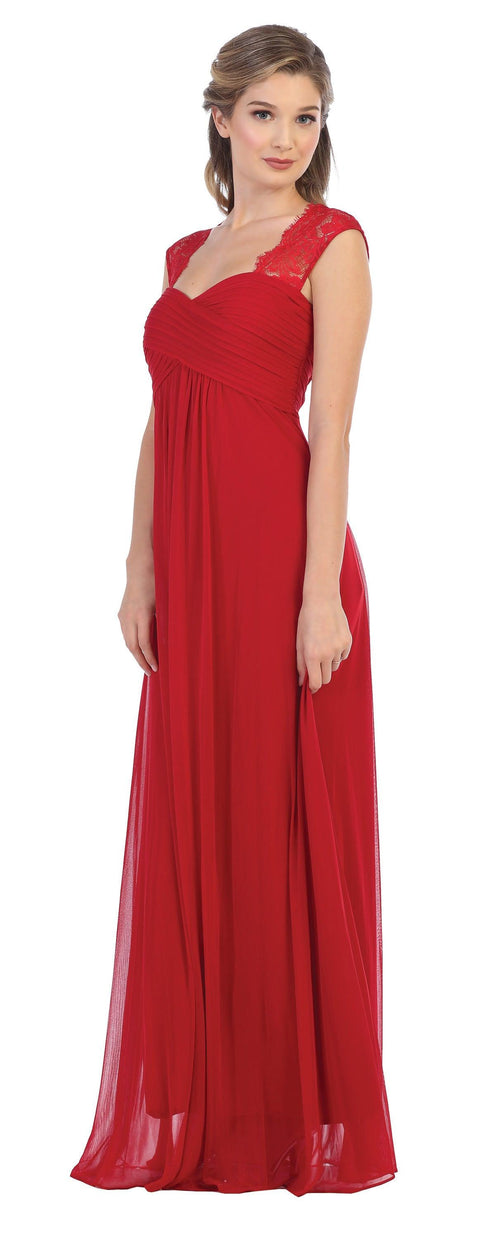 Formal Sleeveless Elegant Chiffon Bridesmaids Dress