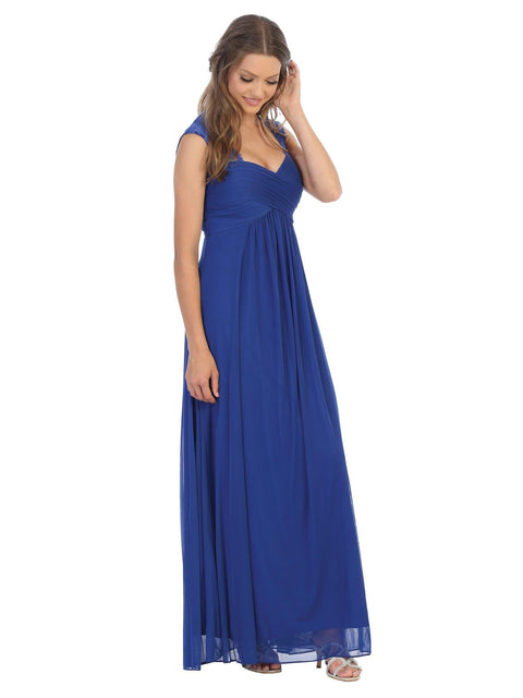 Formal Sleeveless Elegant Chiffon Bridesmaids Dress