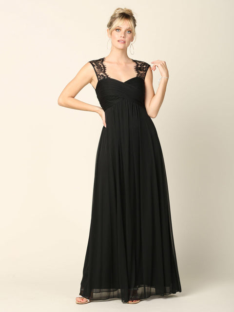 Formal Sleeveless Elegant Chiffon Bridesmaids Dress