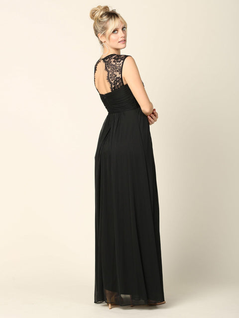 Formal Sleeveless Elegant Chiffon Bridesmaids Dress
