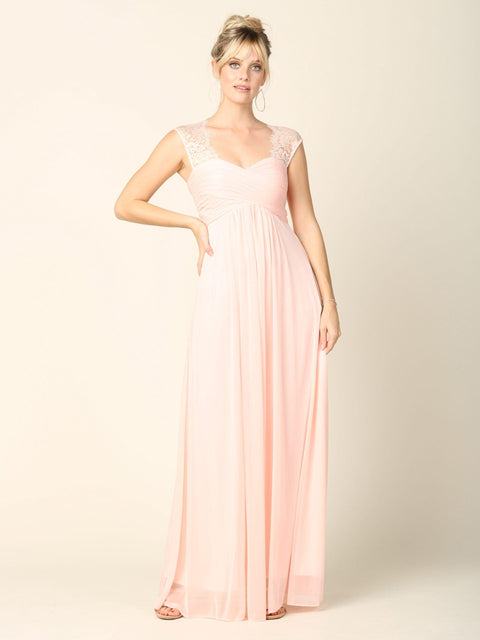 Formal Sleeveless Elegant Chiffon Bridesmaids Dress