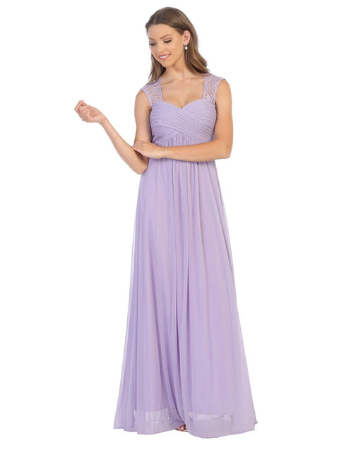 Formal Sleeveless Elegant Chiffon Bridesmaids Dress
