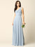 Formal Long Sleeveless Cowl Neck Dress Bridesmaids