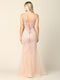 Sleeveless Long Formal Fitted Prom Gown