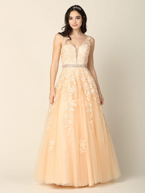 Formal Sleeveless Prom Ball Gown Casual Wedding Dress