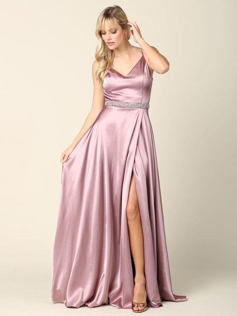 Bridesmaids Dress with Long Formal Spaghetti Strap