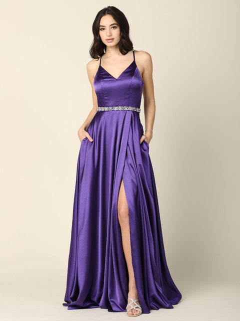 Bridesmaids Dress with Long Formal Spaghetti Strap