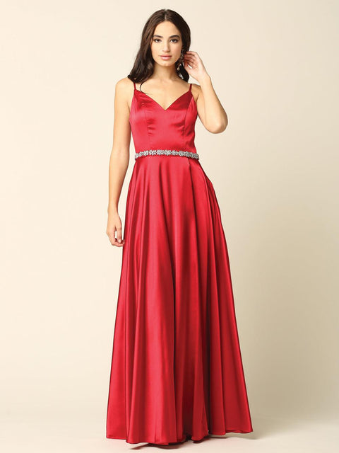 Bridesmaids Dress with Long Formal Spaghetti Strap