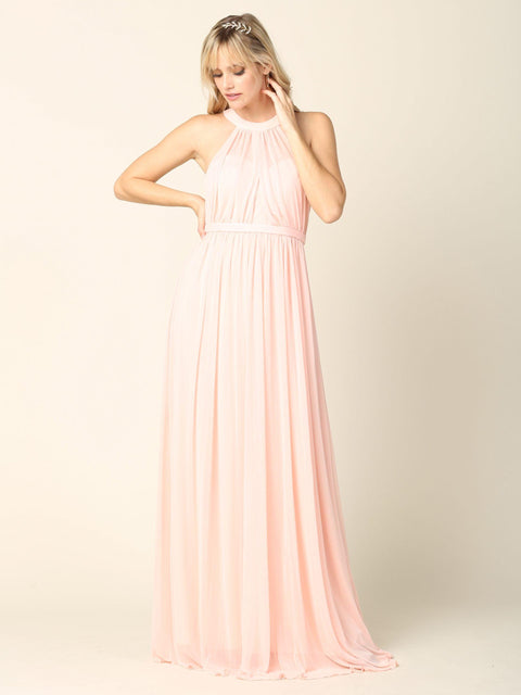 Bridesmaids Dress with Long Halter