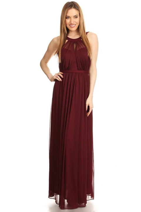 Bridesmaids Dress with Long Halter