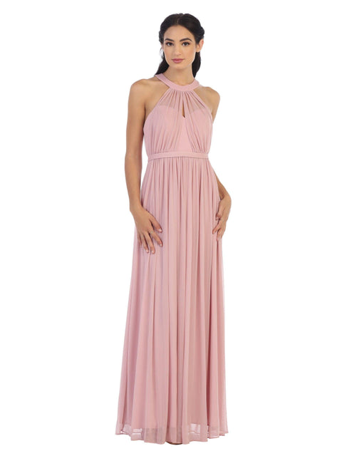 Bridesmaids Dress with Long Halter