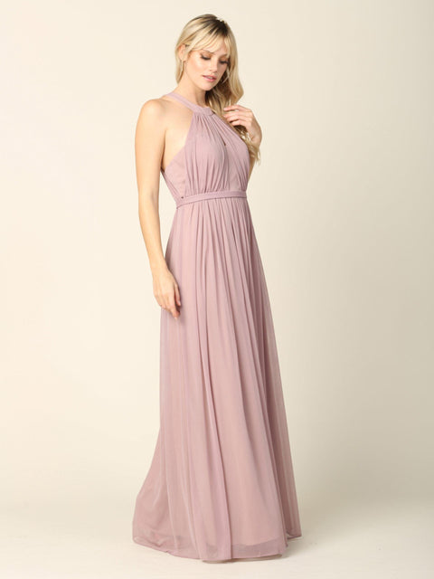Bridesmaids Dress with Long Halter