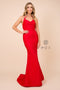 Vestido halter sirena de Nox Anabel C421