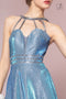 Long Iridescent Glitter Dress with Pockets by Elizabeth K GL2672